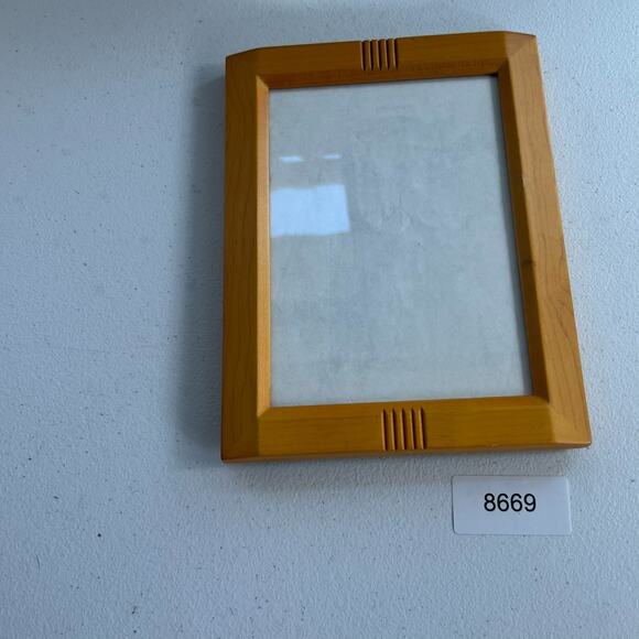 Solid Wood Picture Frame Carved Natural Light Pale Fits 5 X 7 Photo - Picture 12 of 12